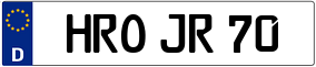 Truck License Plate
